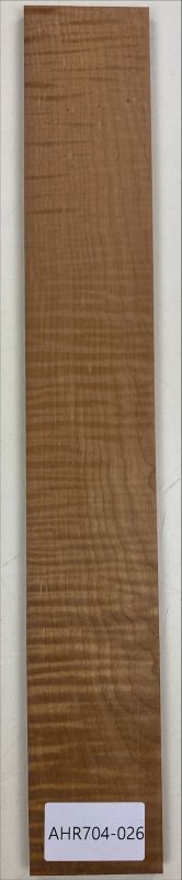 Griffbrett Ahorn geflammt, Caramel, 505x75x8 mm Einzelstück #026
